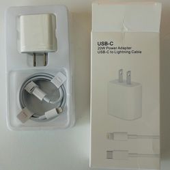 Brand New USB-Power Adapter USB-C To Lightning Cable with charging wire