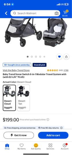 Baby Trend Sonar Switch 6-in-1 Modular Travel System