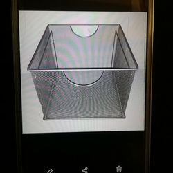 Nice Silver Mesh Handled Storage Case Like NEW  CAN PICK UP TODAY