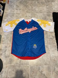 Los Angeles Dodgers Filipino Night 2021 Philippines Flag SGA Jersey Adult XL