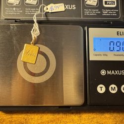 18k Gold Ana Charm Pendant