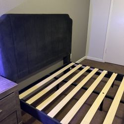 Queen Bed Frame (mattress optional)