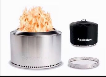 New Solo Stove 27-in W Stainless steel Round Portable Wood-Burning Fire Pit