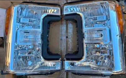 17-19 Ford F250 F350 F450 F550 Super Duty Headlights Luces Calaveras Micas Faros Focos Faroles Focos Headlamps