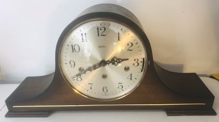 Linden Westminster Chime Mantle Clock Wind Up With Key Made in Germany