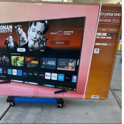 85 Tv Samsung Smart 4k Hdtv $55 Down on Finacing Free Delivery 6 Month Warranty.  