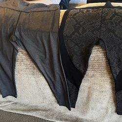 High Quality Full Size Leggings Size Large Like New! Pair To Right Is Thicker 