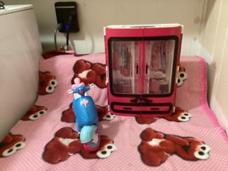 Barbie Doll Ambulance Scooter And Dresser Toys 