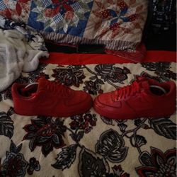 Triple Red Nikes 9.5