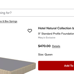 Mattress Foundation, Bed base, Mattress Supports 9” Queen