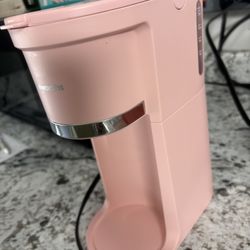 pink coffee maker 