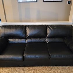 Black Leather Couch