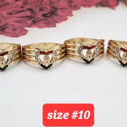 Virgin Mary Rings Gold-plated   