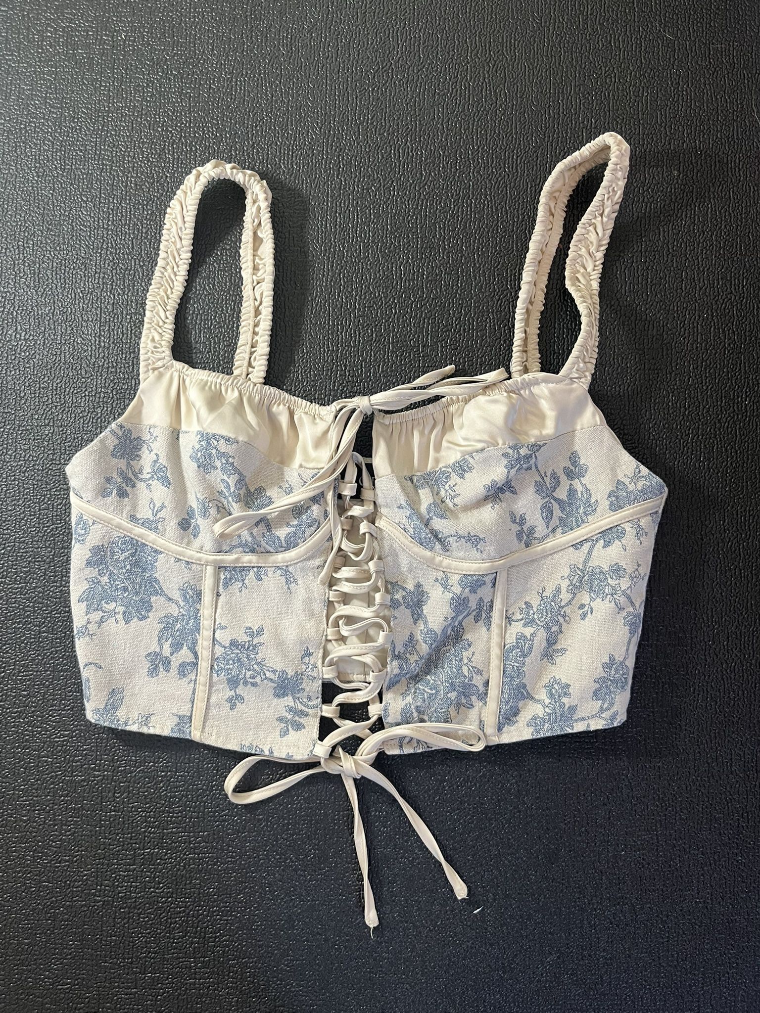 Cider Corset White And Blue 