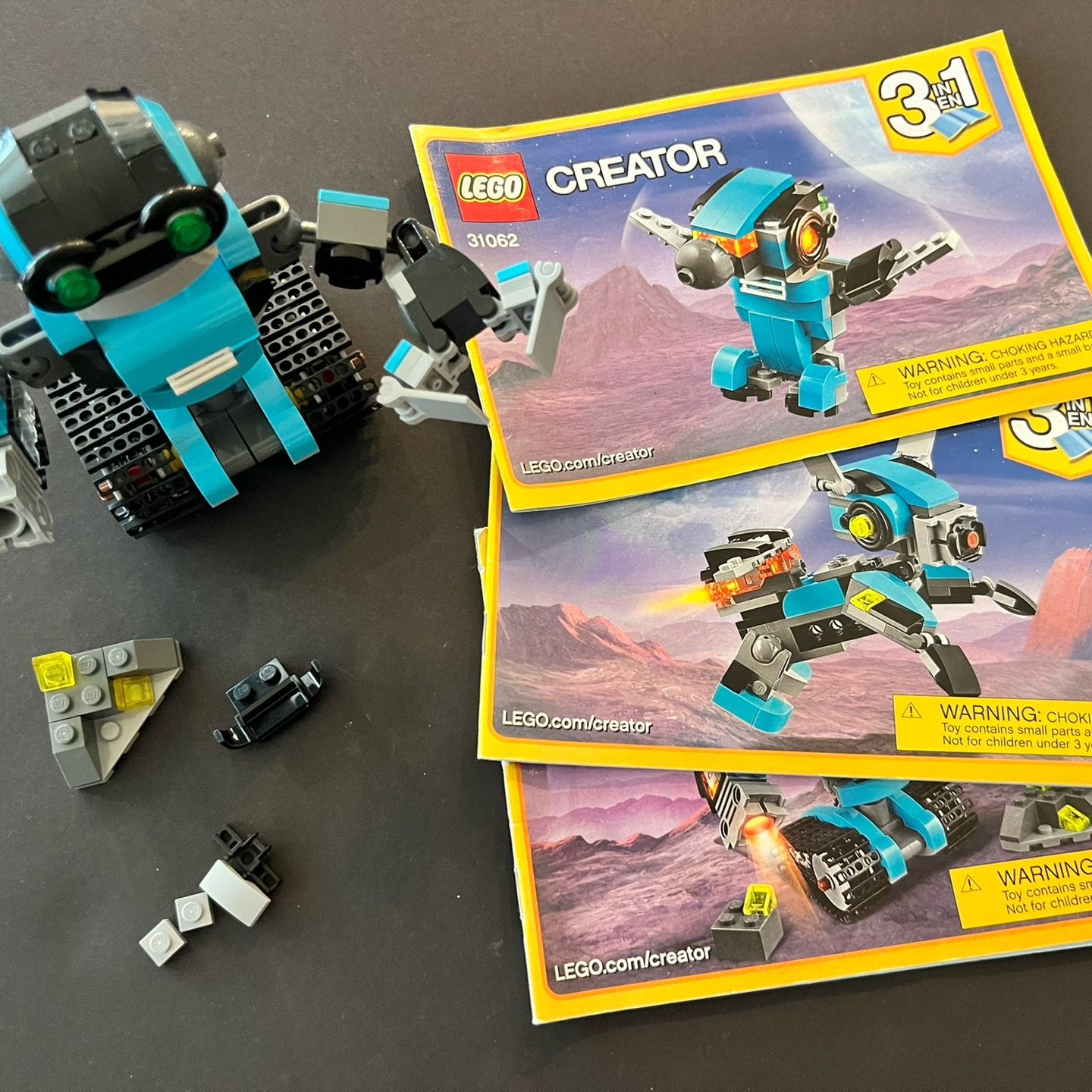 LEGO Creator 3 in 1 set #31062 Robo Explorer for Sale in Mesa, AZ