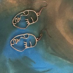 Abstract Face Earrings