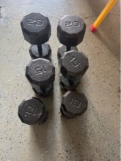Set of Dumbbells . 10,15, and 20lbs