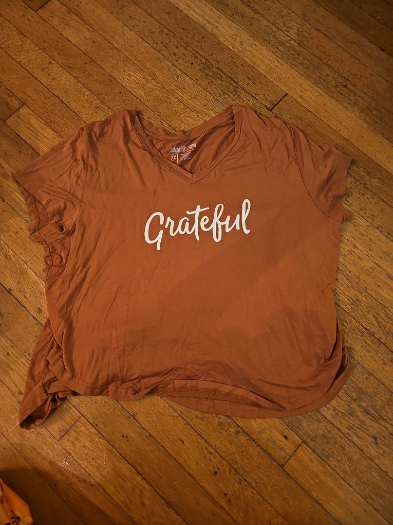 Latched Mama Greatful Nurshing Shirt 2x