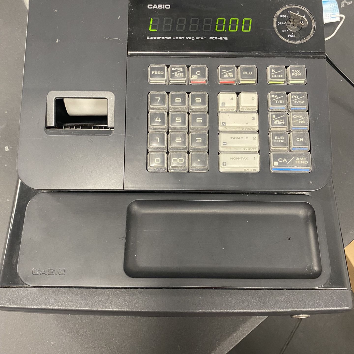 Om indstilling Joke bestøver Casio PCR-272 Cash register for Sale in Phoenix, AZ - OfferUp