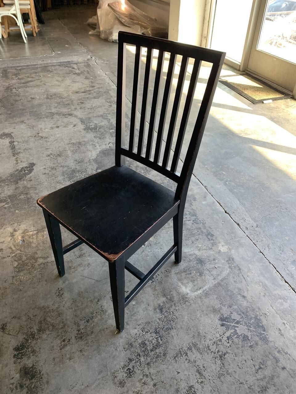 Black Wood Dining Chairs Set Of 6 $75