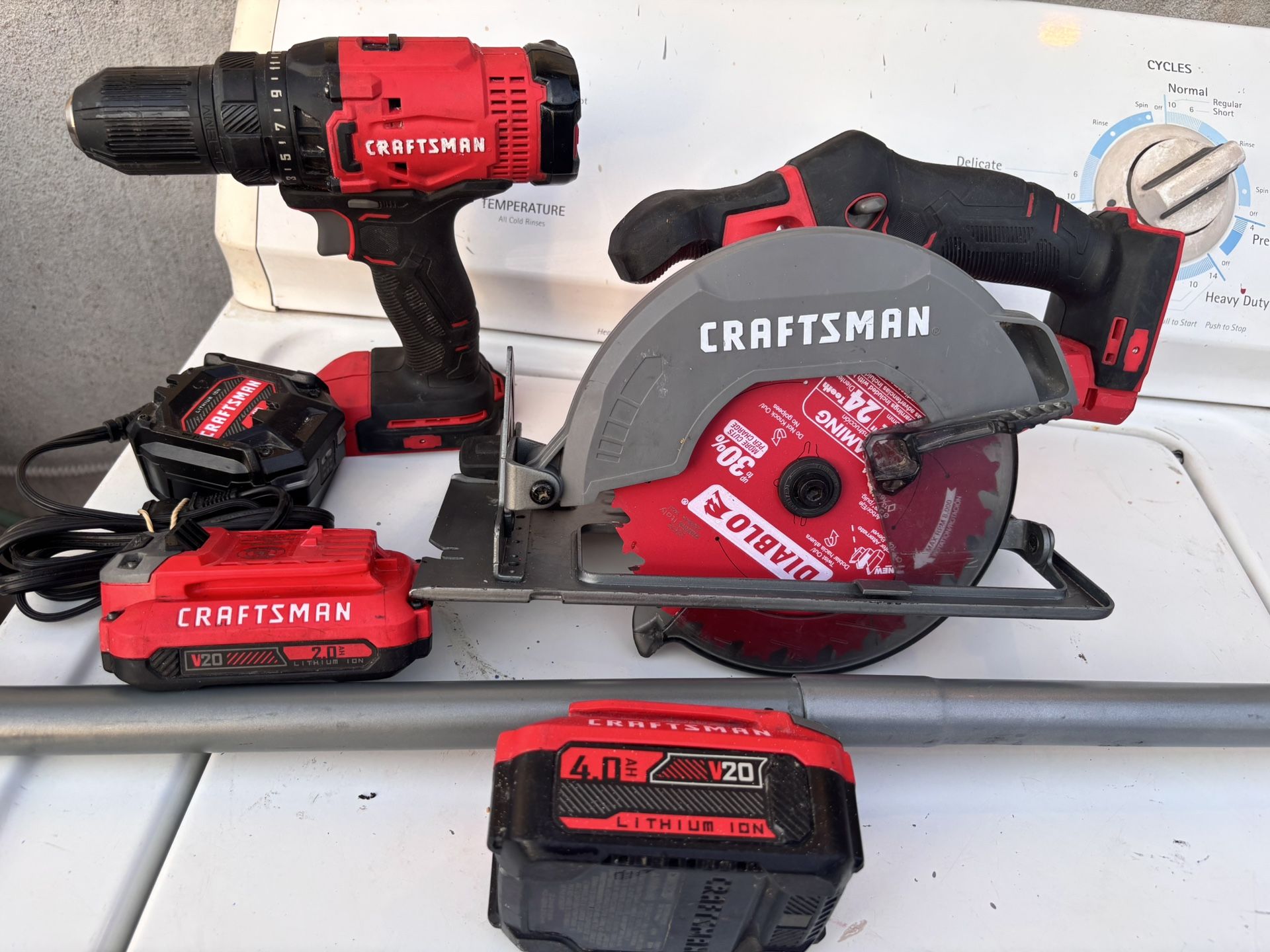 Craftsman Circular Saw, Trimmer, Drill
