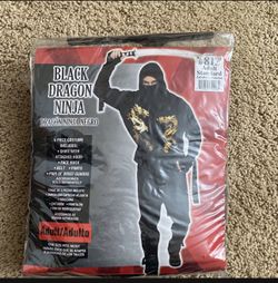 Black dragon Ninja Halloween Costume