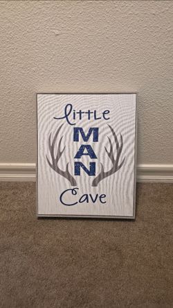 Little Man Cave Wall Decor