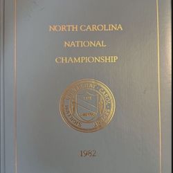 1982 North Carolina National Championship book - Two Signatures 