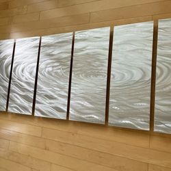 Original Jon Allen Signed Large Metal Wall Artwork 
