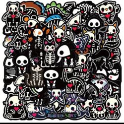 50 Skelanimals Stickers Skeleton Animal Stickers 