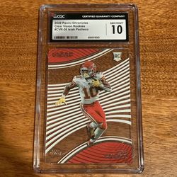 Isaiah Pacheco Gem Mint 10 Clear Vision Rookies