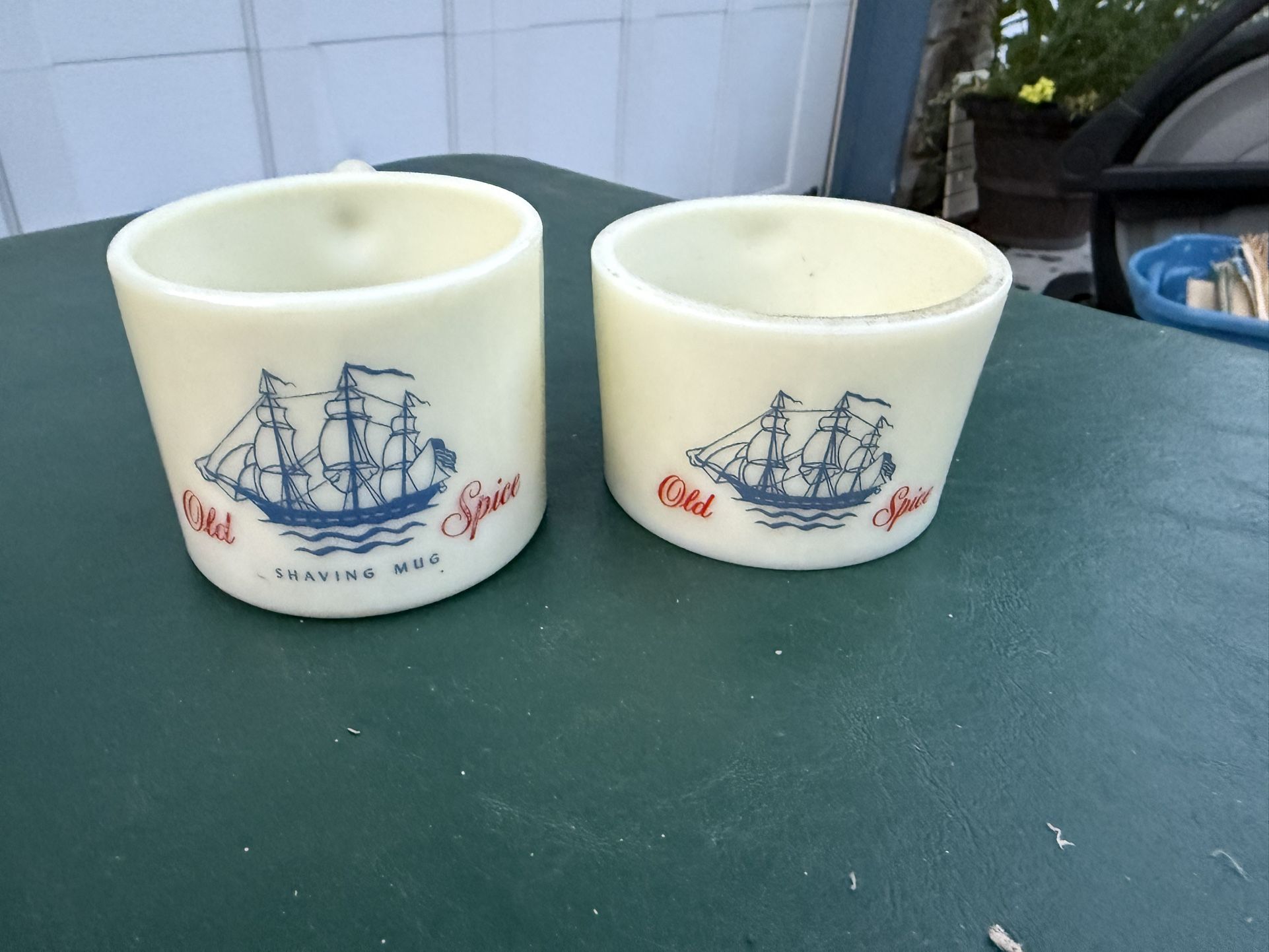 Vintage Old Spice, Shaving Mugs