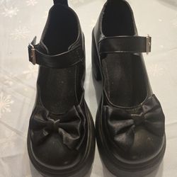 Womens Platform Maryjanes With bow
