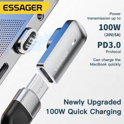 PD 100W Magnetic USB C OTG Adapter Fast Charging Like MagSafe