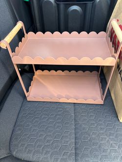 Pink 2 tier tray