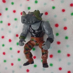 Vintage Teenage Mutant Ninja Turtles Rocksteady 1988 Playmates Toys