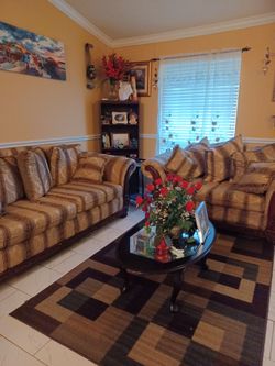 Sofa and loveseat
