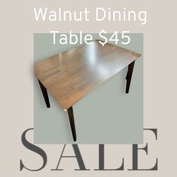 Walnut Dining Table From Home Depot $45 