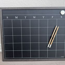 Chalkboard Monthly Calendar  