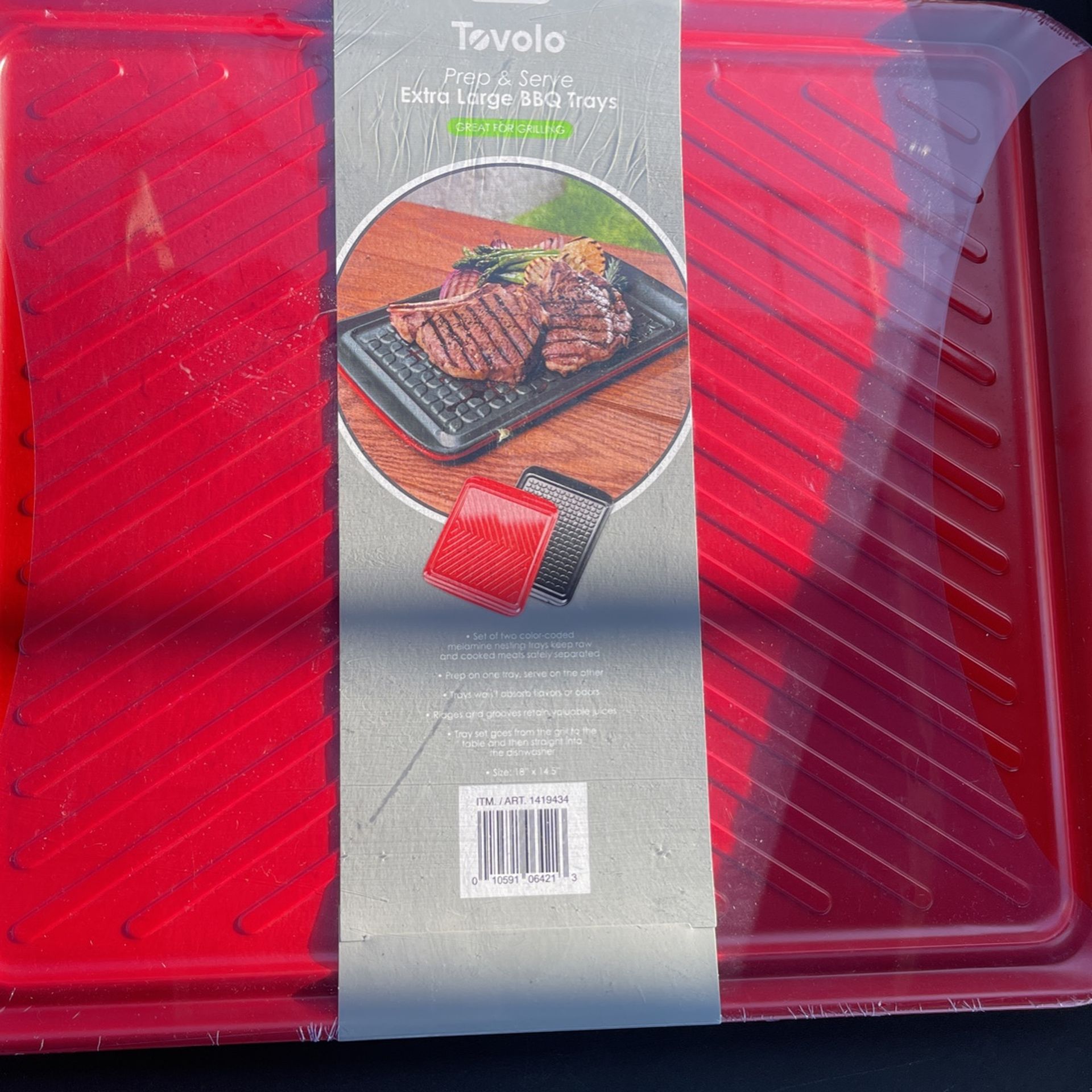 Tovolo Prep & Serve Extra Large BBQ Trays