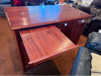 Cherry Stained Desk & matching Tall Dresser set
