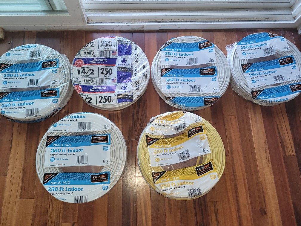 14/2 & 12/4 250' Romex Wire