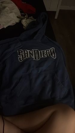 blue san diego hoodie size m
