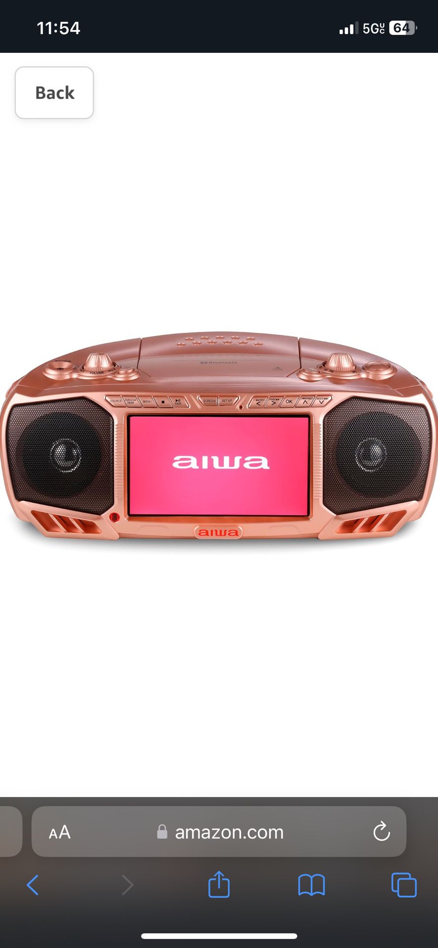 Aiwa Portable Boombox