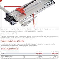 Tile Cutter / Snapper