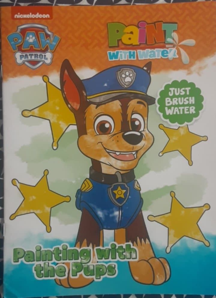 New Paw Patrol Paint With Water Book
