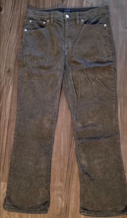 Ladies Women's J Crew Gray Corduroy Pants sz 28