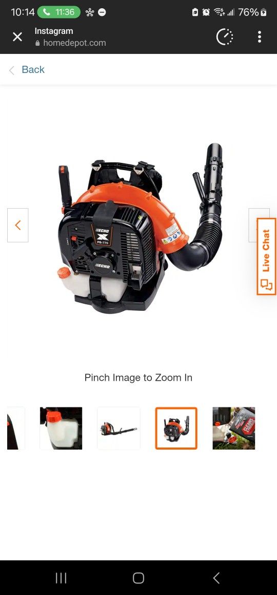 Echo X-Series PB-770T Backpack Blower