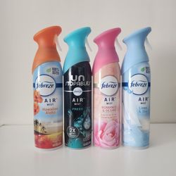 4 Febreze Air Spray 