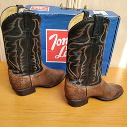 Tony Lama  Men's 9 D Western Cowboy Dress  Boots Shrunken Shoulder  Jordan 